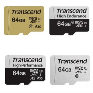 Transcend创见TF卡64G内存卡闪存卡存储卡300S/500S手机无人机GB