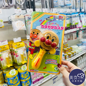 日本本土面包超人卡通婴幼儿响板拨浪鼓声音乐器拍打响板摇铃玩具