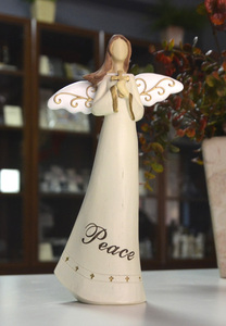 祈祷小天使 树脂雕塑彩绘天使摆件 家居饰品创意摆件礼品