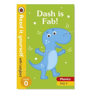 【预 售】达世币太棒了! 【Read it yourself with Ladybird】Dash is Fab!: Level 0英文儿童分阶阅读原版图书外版进口书籍Ladybi