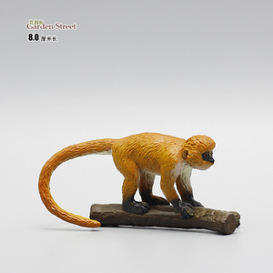 花园街 散货玩具 塑料仿真野生动物模型摆件 safa猴子 红尾猴