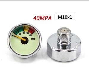 微型压力表夜光气压表量程0-40mpa安装螺纹M10*1恒压阀气表包邮