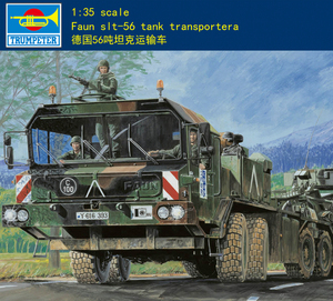 TRUMPETER小号手1/35 军事模型 德国象式56吨坦克拖车 00203
