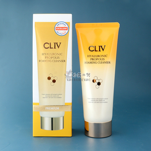洗脸像做SPA~韩国CLIV皙俪思蜂胶玻尿酸洁面乳洗面奶150ml