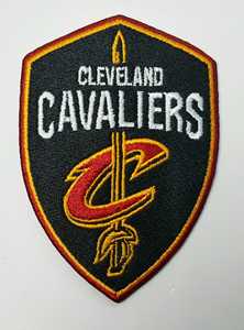 NBA克利夫兰骑士队徽Cavaliers篮球刺绣补丁贴绣布贴背胶LOGO臂章