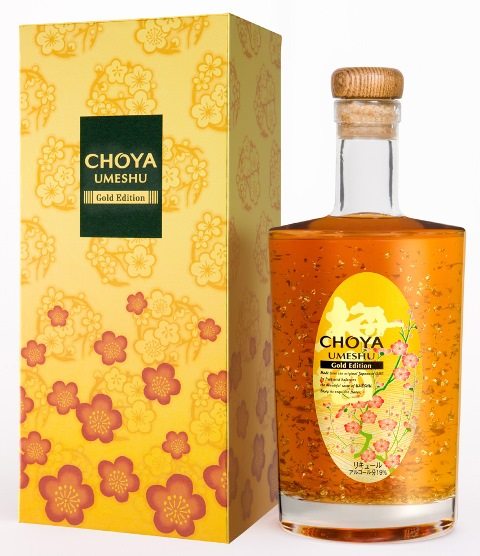 【r宝】日本数量限定choya俏雅纪州南高梅金箔梅酒代购!