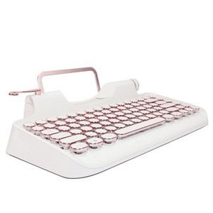 巴洛克天使机械键盘 无线蓝牙 复古打字机 蒸汽朋克cherry青/茶轴