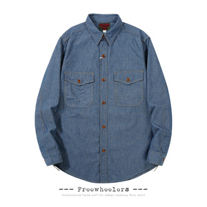 FREEWHEELERS SKID ROW WOODSMAN SHIRT 5OZ 蓝染赤耳青年布衬衫