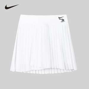 Nike 耐克女童百褶短裙2024夏季新款儿童雪纺速干A字版运动半裙
