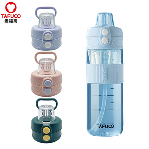 泰福高T2860系列运动水杯大容量塑料运动水壶双饮杯盖子适配配件