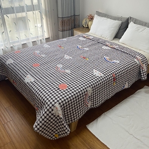 床盖双面多用四季款绗缝夹棉床单单件炕单加大榻榻米床垫床罩特价