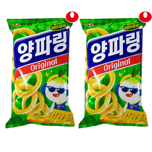 韩国进口农心原味洋葱圈80gX2袋办公室膨化休闲食品