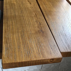 定做制新西兰松台面实木桌面板吧台飘窗板原木松木板隔板老榆木板