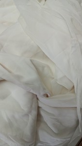 杭州丝绸真丝弹力乔其米白色制衣服装裙子手工面料布料