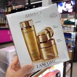 Lancome/兰蔻菁纯臻颜三件套面霜柔肤水眼霜补水保湿精华护肤套装