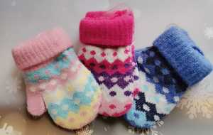 儿童宝宝针织手套冬季男女童女孩可爱保暖幼儿2/3/4岁挂脖 包邮