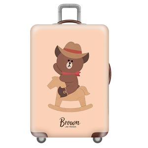 骑木马熊弹力箱套拉杆箱旅行旅游登机行李皮箱保护罩防尘袋子