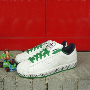 Adidas SUPERSTAR 2 白绿星星ss2阿迪60周年三叶草男子板鞋762604