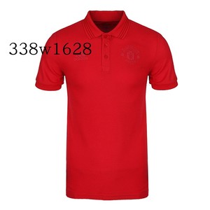 正品AD阿迪曼联俱乐部足球男子短袖上衣运动休闲红色polo衫CE6521