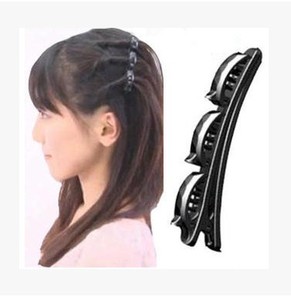 韩版美发工具造型发夹双层刘海夹蓬盘发器发卡发饰头饰品编发器