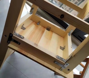 桌子摇晃固定器木椅配件餐桌椅子防止木工床板修复L型紧固直角