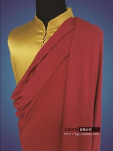 喇嘛服装/藏传僧衣/居士服/夏季加长暗红薄披单3.5米4.2米