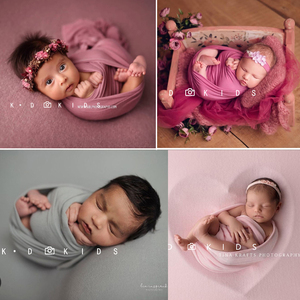 kd摄影道具满月拍照新生儿的婴儿宝宝百日百天照影楼衣服拍摄裹布