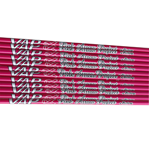 VAP V3粉色T纯碳素真羽成品箭 内径4.2mm粉红碳箭美猎传统弓箭支