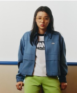 日本代购 VANS COVERALL JKT ABC-MART限定 女款刺绣工装夹克外套