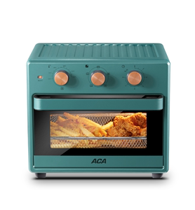 ACA空气炸烤箱一体多功能无油家用小型25L大容烘焙搪瓷内胆全自动