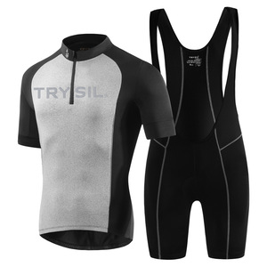 TRYSIL特西尔自行车骑行服套装男款吸湿排汗夏季短袖背带裤跨境代