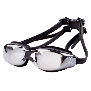 新款电镀泳镜男女士平光度数近视游泳眼镜力酷正品不勒头特价清仓