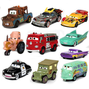 汽车总动员3赛车 玩具合金赛车模型消防车小红麦昆拖线板牙
