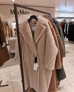代购Maxmara泰迪女长款麦丝玛拉羊驼毛冬季大衣外套经典款新款