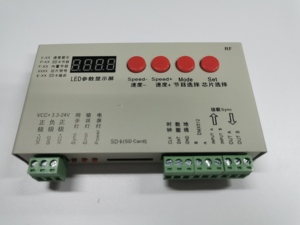 LED全彩K-1000S 控制器可控外露灯全彩模组SD卡可编程 内置96节目