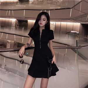 LILY MOST夜店女装2024夏季新款赫本风显瘦心机小黑裙法式高级感