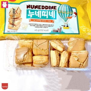 韩国进口零食samlip三立原味焦糖千层酥饼干蜂蜜油果传统迷你糕点