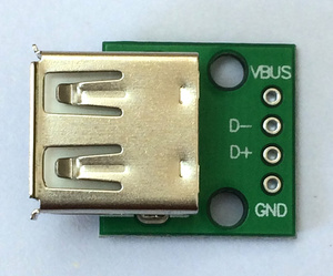 USB母座头转直插转接板接头插头座接口 DIY数据线充电线接线端子