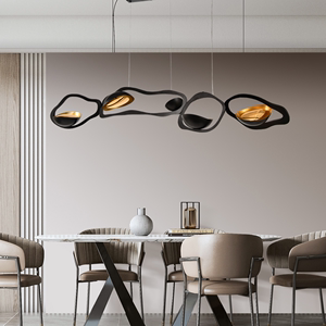 设计师艺术个性长条餐厅吊灯吧台高端氛围灯创意异形造型led灯