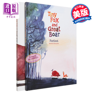 Tiny Fox and Great Boar There Furthest 桥梁漫画 小狐狸与大野猪2册套装 英文原版儿童绘本图像小说动物故事书【中商原版?