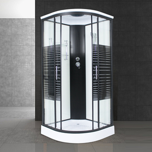 整体淋浴房浴室一体式洗浴沐浴房家用扇形钢化玻璃简易隔断洗澡房