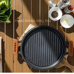 韩国原装kovea麦饭石烤肉盘29cm条纹户外烧烤盘家用电磁炉燃气锅