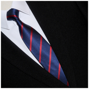 商务条纹色织男士潮流休闲正装应聘新郎伴郎箭头型西装领带
