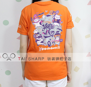 日本正品 JP版高神GOSEN NPT18万圣节 helloween猫咪羽毛球文化衫