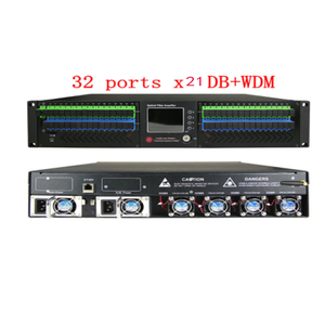 1550nm 掺铒光纤放大器 CATV FTTH EDFA 16/32*21db输出+WDM（光
