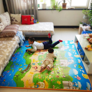 夏天泡沫地垫铺地上大面积软垫子睡觉一整张小孩地板铺垫家用折叠