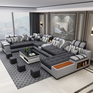布艺沙发客厅现代简约大小户型家具组合套装2022年新款科技布沙发