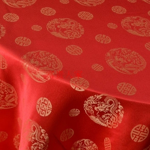 热销 酒店餐桌餐套椅桌布 婚庆圆形方形台布家用欧式红龙凤桌面布