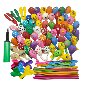 大号加厚儿童卡通图案气球可爱鸭子兔子动物异形乳胶汽球定制印字