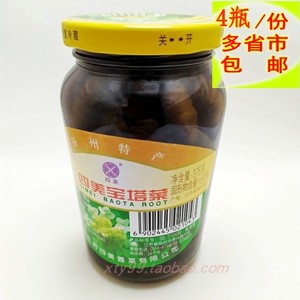 四美宝塔菜 三和四美酱菜 扬州特产下饭菜 375g*4瓶 多省市包邮